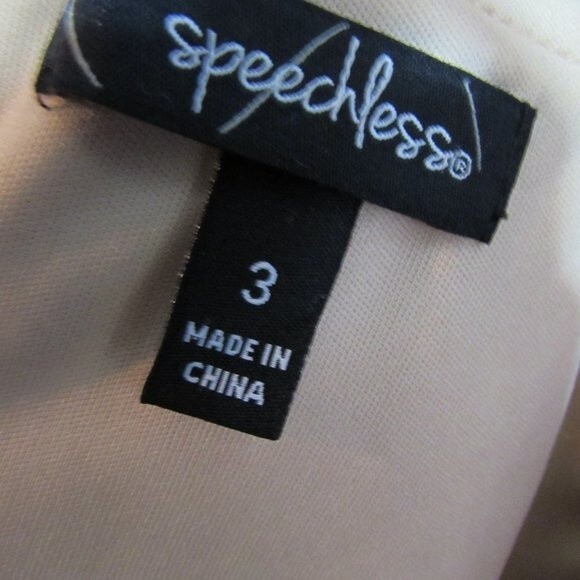 SPEECHLESS SIZE 3 ROYAL BLUE DRESS HI LOW LACE SPARKLES FORMAL COBALT BLUE - Picture 6 of 8